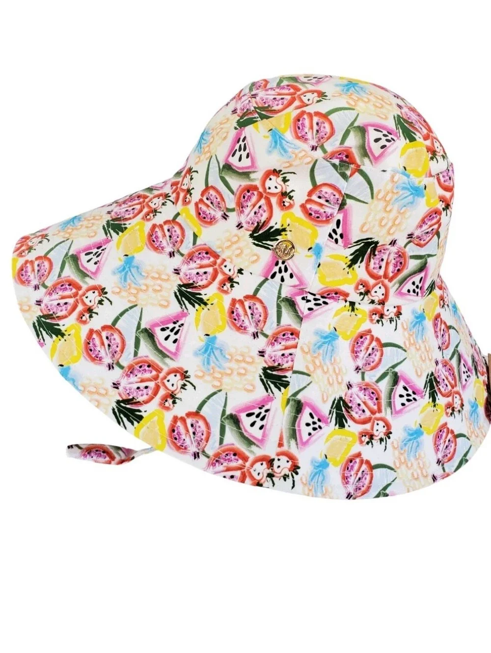 Steve Madden Floppy Wide Brim Packable Sun Hat With Chin Ties